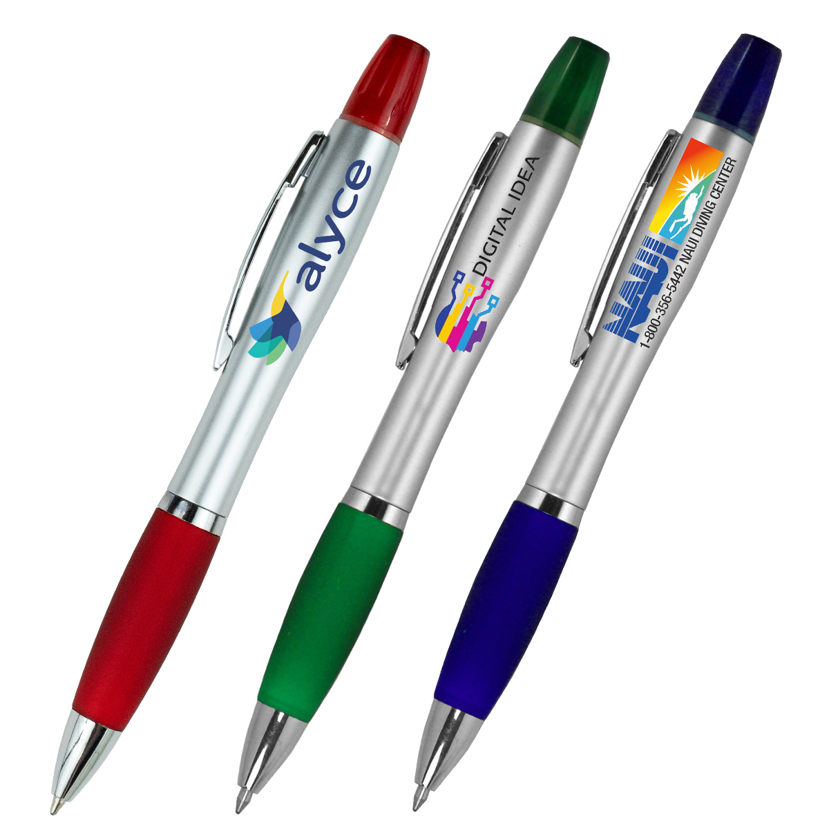 "ELITE" Pen with Matching Color Highlighter Combo (PhotoImage® Full Color)